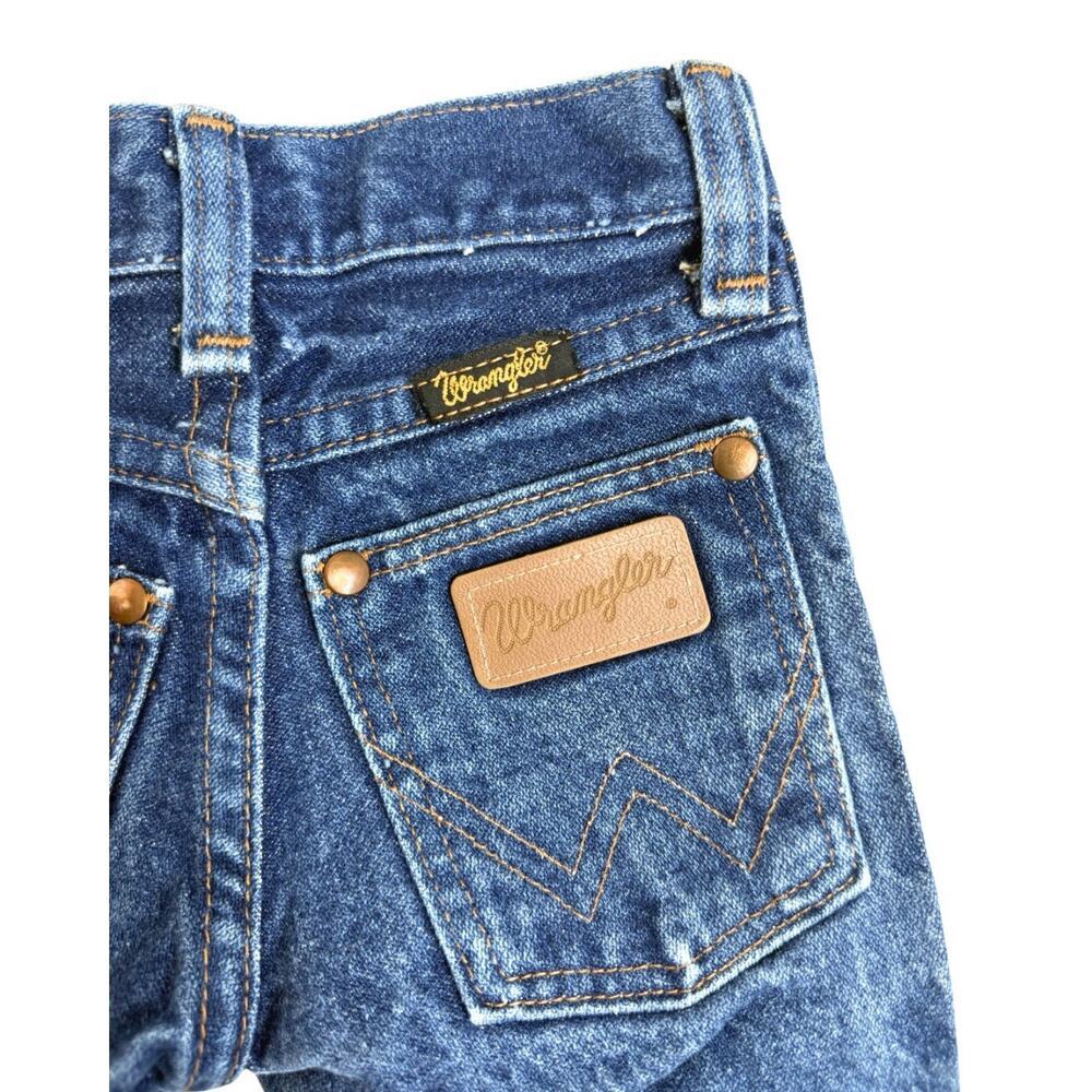 Vintage Wrangler Kids 1T Slim Toddler Boys Blue Cowboy Cut Jeans 13MWZJP - Picture 4 of 9